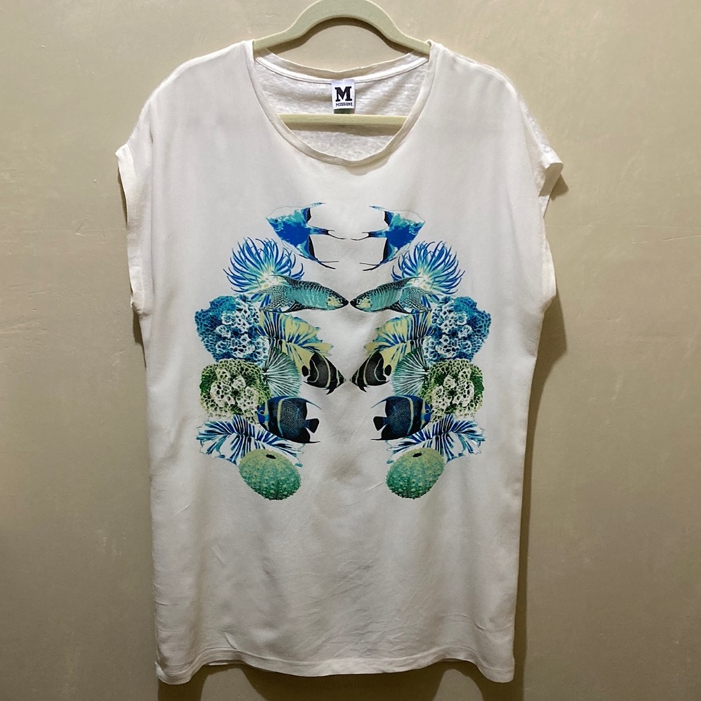 Missoni silk/Polyester sea creatures top.